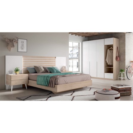 Cabecero de dormitorio en colores Nord y Jazmín