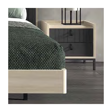 Dormitorio moderno y elegante en tono Taiga y Carbono en Calatayud
