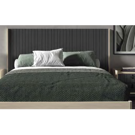 Dormitorio moderno y elegante en tono Taiga y Carbono en Calatayud