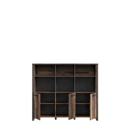 moderna consolas estilo industrial con tiradores metalicos