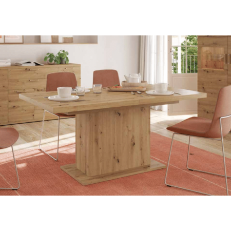 Preciosa mesa extensible con pata central