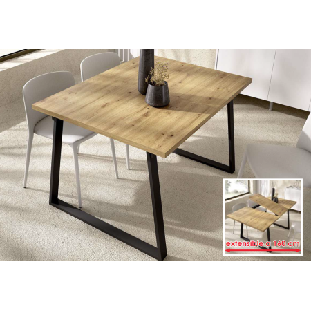 Mesa extensible para comedor rectangular