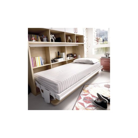 Cama abatible con almacenaje