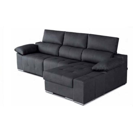 Sofá Chaise longue de 290 cm moderno y barato y 2 Relax Eléctricos
