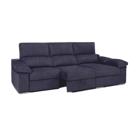 Sofá chaise longue convertible y de gran capacidad