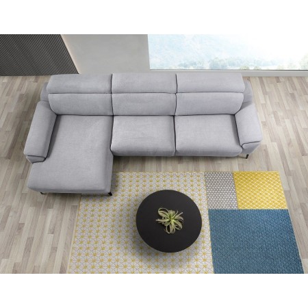 moderno sofa de dos plazas con chaiselonge asientos deslizantes