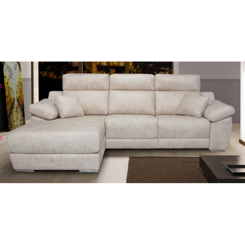 Sofá de 3 plazas y chaiselongue 260 cm