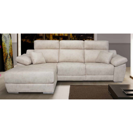 Sofá de 3 plazas y chaiselongue 260 cm
