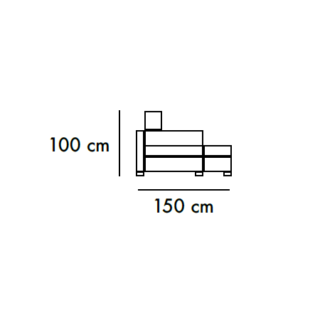Sofá de 3 plazas mas chaiselongue 290 cm