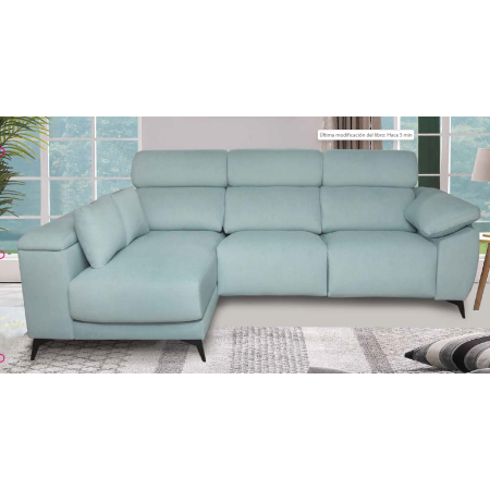 Sofá de 2 plazas y chaiselongue 240 cm