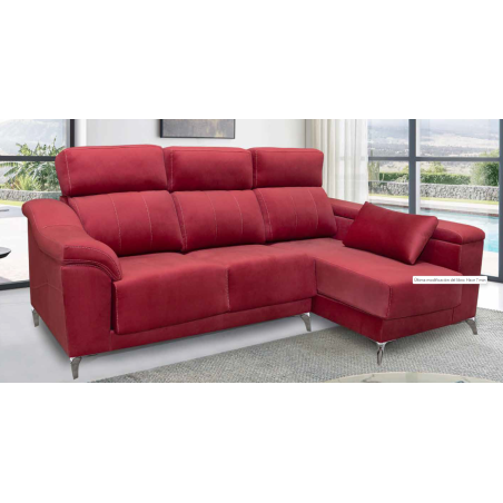 Sofá de 2 plazas y chaiselongue 230 cm