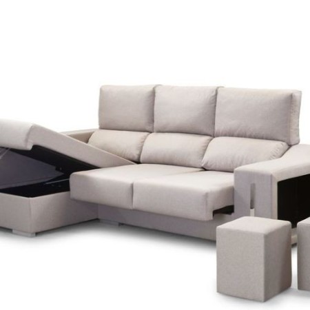 Sofá de dos plazas y chaiselongue