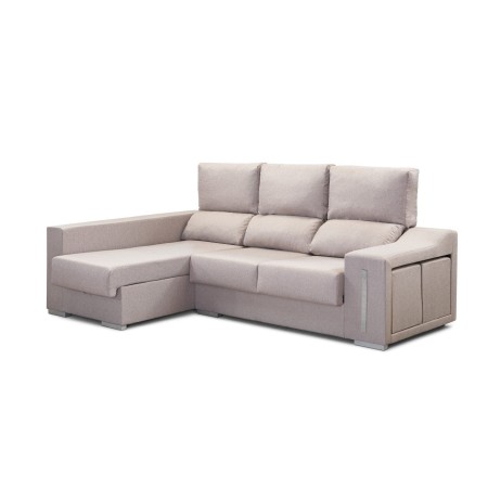 Sofá de dos plazas y chaiselongue