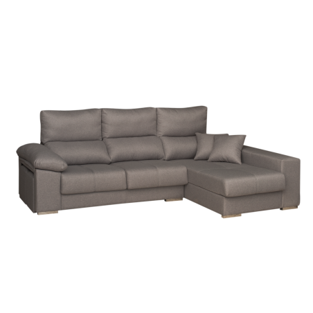 Sofá de dos plazas y chaiselongue con arcón