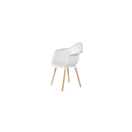 Sillón en acabado blanco 62 x 85 x 56 cm