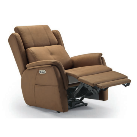 Sillón relax motorizado con doble reposapies en Calatayud