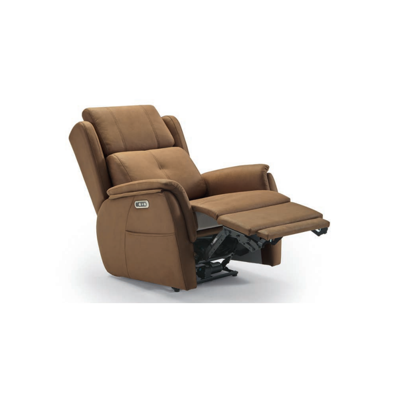 Sillón relax motorizado con doble reposapies en Calatayud