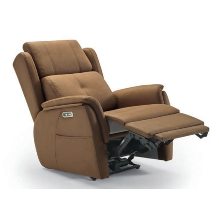 Sillón relax motorizado con doble reposapies en Calatayud