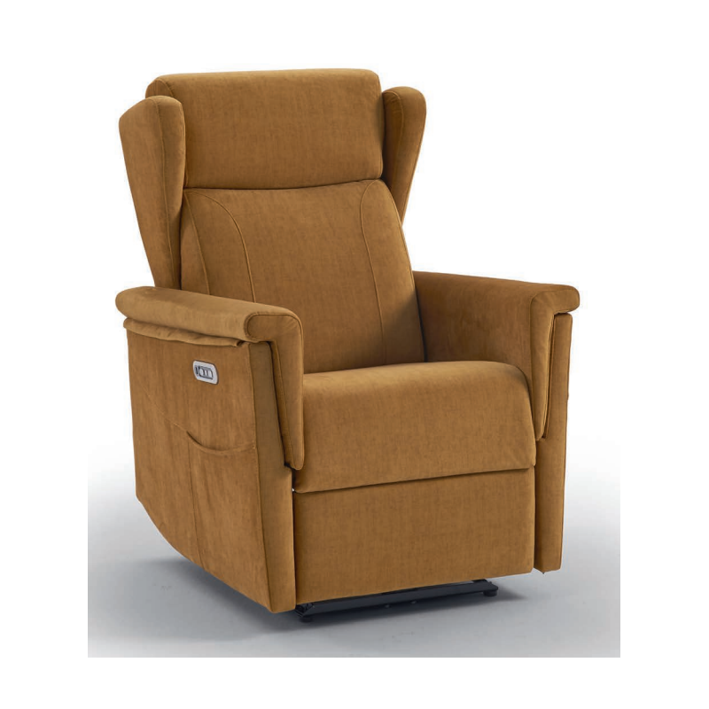 Sillón relax motorizado con doble reposapies en Calatayud