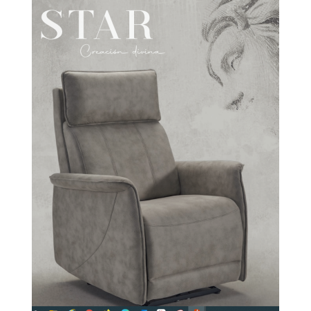 Sillón relax con doble reposapies y cabezal motorizado en Calatayud