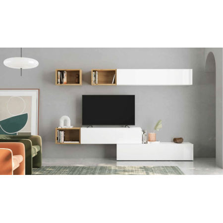 Muebles modulares de salón minimalista