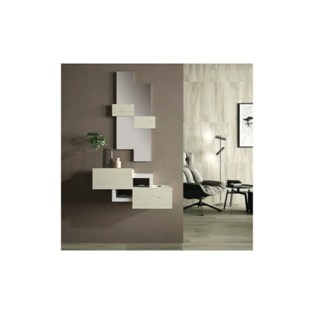 Recibidor moderno con espejo